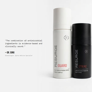 Dermatologist quote on RESURGE Combat Kit antimicrobial ingredients