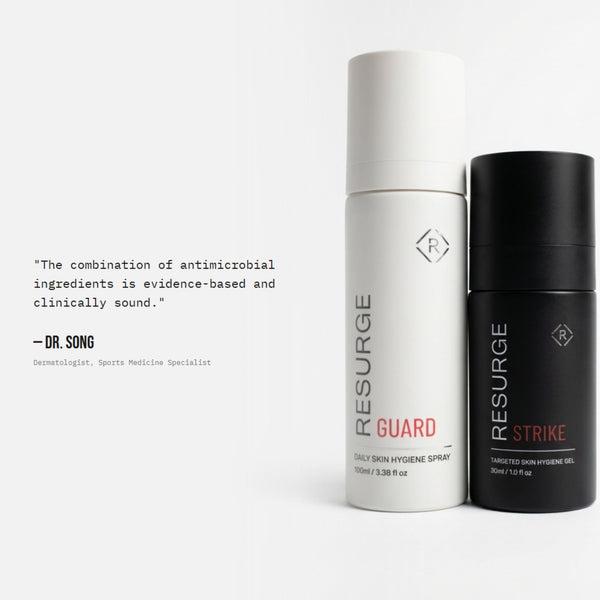 Dermatologist quote on RESURGE Combat Kit antimicrobial ingredients