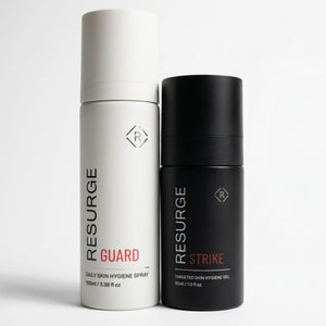 RESURGE Combat Kit: GUARD daily skin hygiene spray 100ml and STRIKE targeted gel 30ml